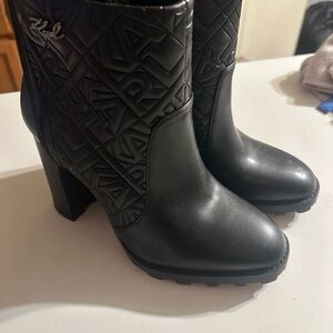 Karl Lagerfeld Black Women's Boots